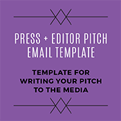 Press Pitch e-mail Template