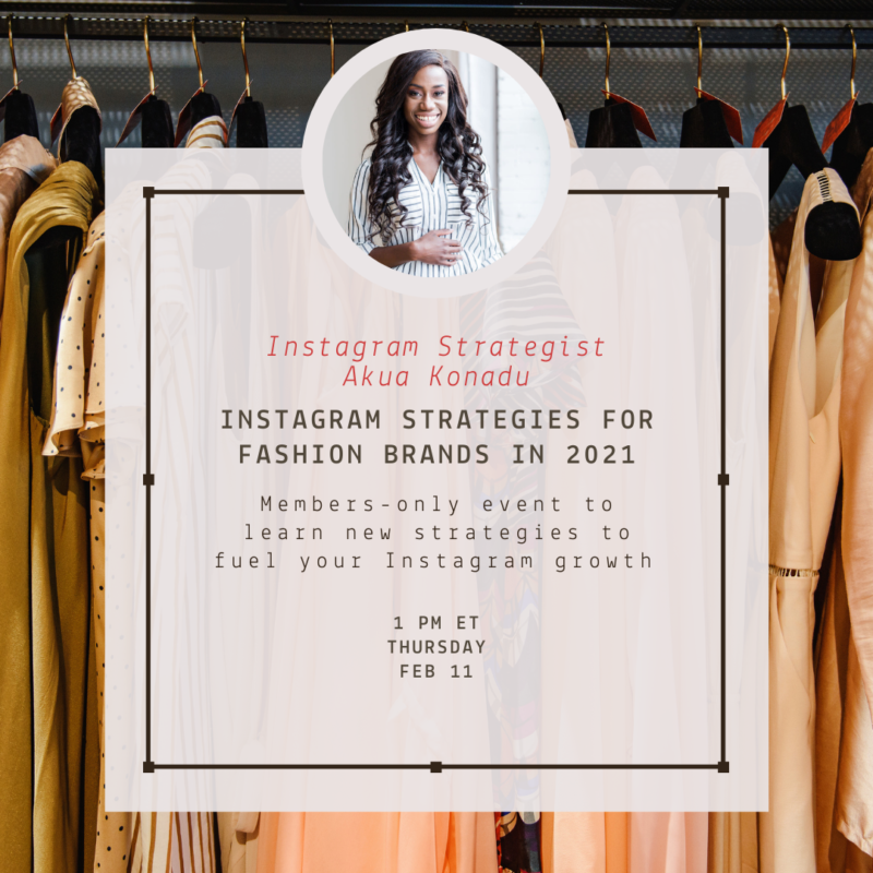 Instagram Strategies in 2021 for the Fashion Industry | StartUp Fashion ...